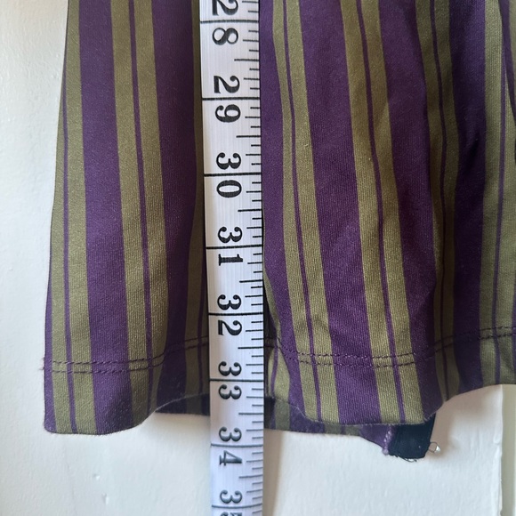 Basic Pleasure Mode Tabby Striped Bootcut Pants in Brown and Green - M - Picture 13 of 15